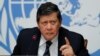 FILE - Marzuki Darusman, chairman of the Independent International Fact-Finding Mission on Myanmar, attends a news conference on the publication of a final written report at the United Nations in Geneva, Switzerland, Aug. 27, 2018. 