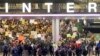 Hundreds of people opposed to President Donald Trump's executive orders barring entry to the U.S. of seven predominantly Muslim countries demonstrate at the Tom Bradley International Terminal at Los Angeles International Airport, Jan. 28, 2017. 