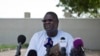 FILE - A July 26, 2013 photo shows former South Sudan VP Riek Machar speaking to the media to announce he will run for the presidency in 2015 against President Salva Kiir, who sacked Machar and his cabinet this week, Juba, South Sudan. 