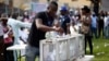 A party delegate casts his vote during the All Progressives Congress (APC) primary election to choose the party's governorship candidate for Lagos state, at Onikan stadium in Lagos, Dec. 4, 2014.