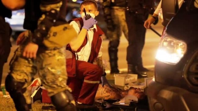 Russian State News Falsely Claims Belarus Protester ‘Killed Himself’