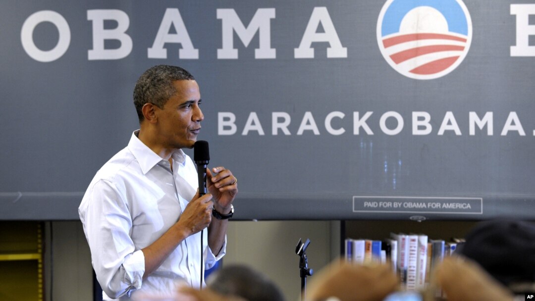 President Barack Obama speaks to an overflow crowd at a campaign event at Phoebus High School in Hampton, Va., July 13, 2012.
