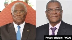 Manuel Pinto da Costa e Evaristo Carvalho