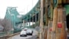 Drivers exit the Tobin Memorial Bridge, March 31, 2021, in Chelsea, Mass. President Joe Biden wants $2 trillion to reengineer America's infrastructure and wants the nation's corporations to pay for it. 