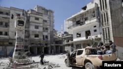Jisr al-Shugor, Suriya. 26-aprel, 2015-yil.
