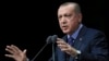 Turkey's President Recep Tayyip Erdogan speaks at a ceremony for judicial appointments in Ankara, Turkey, March 19, 2018. 
