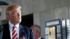 Republican Presidential candidate Donald Trump chats during a campaign stop in Milwaukee, Wisconsin, Aug. 16, 2016. 
