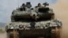 Основний бойовий танк Leopard 2A6 армії Німеччини під час навчань «Griffin Storm 2023» на полігоні в Пабраде (Литва), 26 червня 2023 року. Фото AP