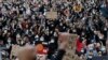 Protesters gather in Sydney, June 6, 2020, to support the cause of U.S. protests over the death of George Floyd. 
