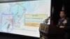 FILE - Air Force Lieutenant General Liu Shou-Jen introduces a map of Air Defense Identification Zone (ADIZ) in the East China Sea during a press conference in Taipei, Taiwan, Dec. 2, 2013. Taiwan said its military planes have made about 30 flights into a part of China's newly declared air defense zone, which overlaps a similar Taiwanese zone.