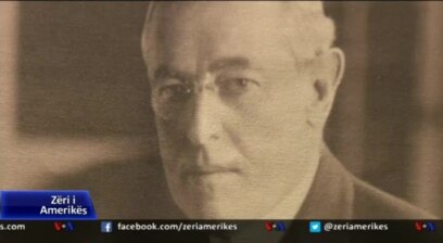 Shqiptarët nderojnë Presidentin Woodrow Wilson