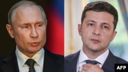 Rossiya prezidenti Vladimir Putin va Ukraina rahbari Vladimir Zelenskiy